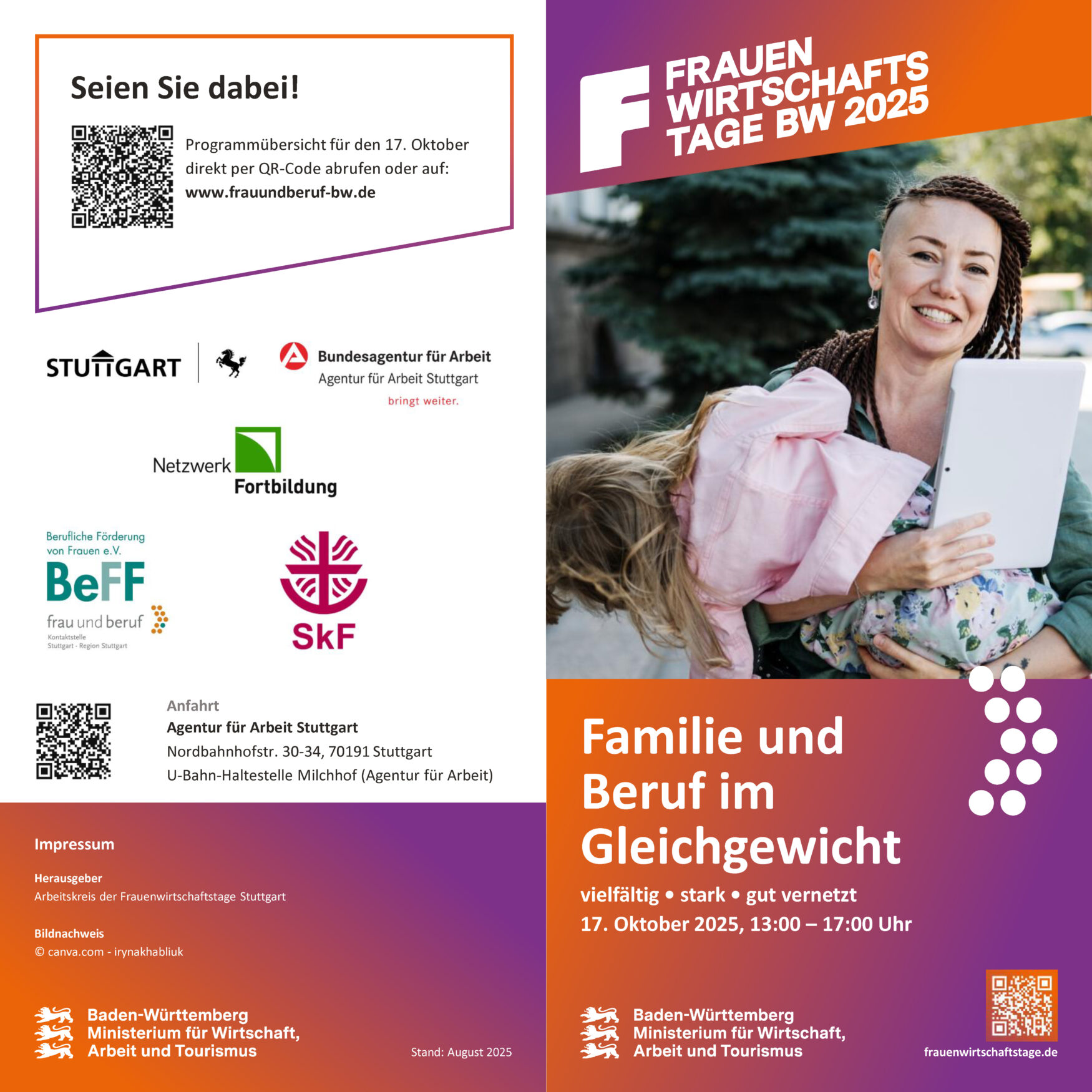 Familie und Beruf im Gleichgewicht - Frauenwirtschaftstage
